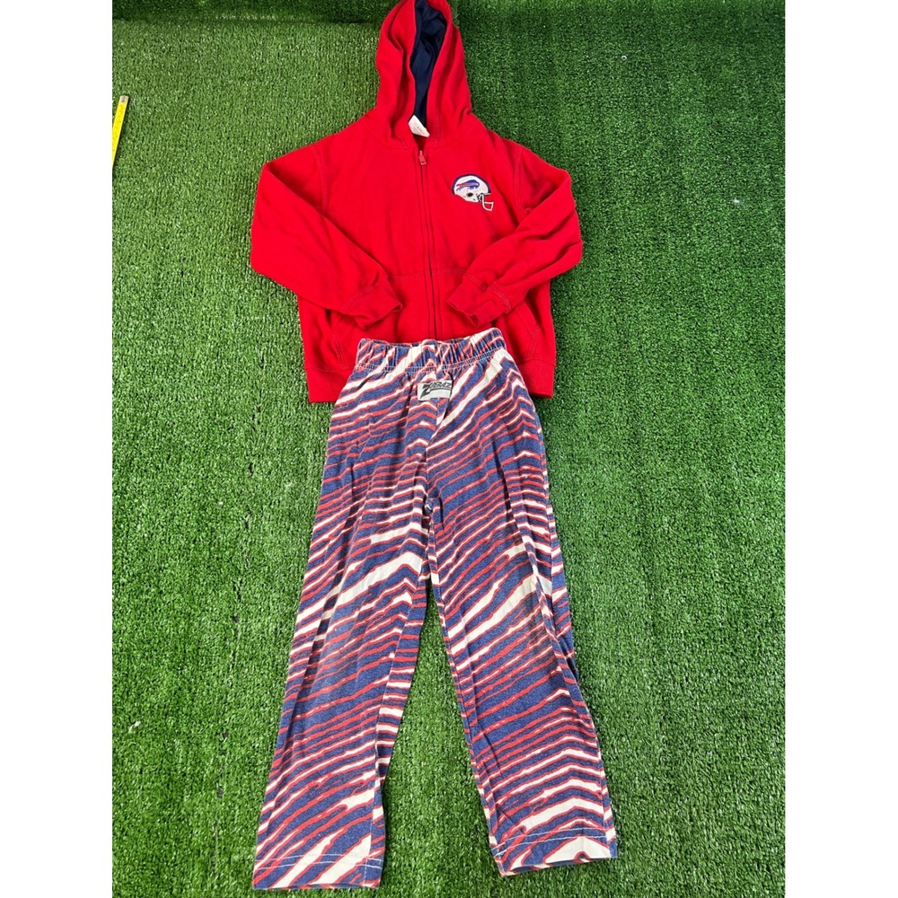 Buffalo Bills Zubaz Pants and Garanimals Hoodie Set Kids 4T 5T Red Blue NFL